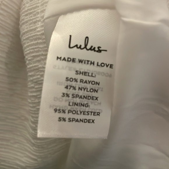 LULUS Lulu’s Effortless Ease White Tie-Strap Tiered Skater‎ Dress size Medium - Picture 11 of 14